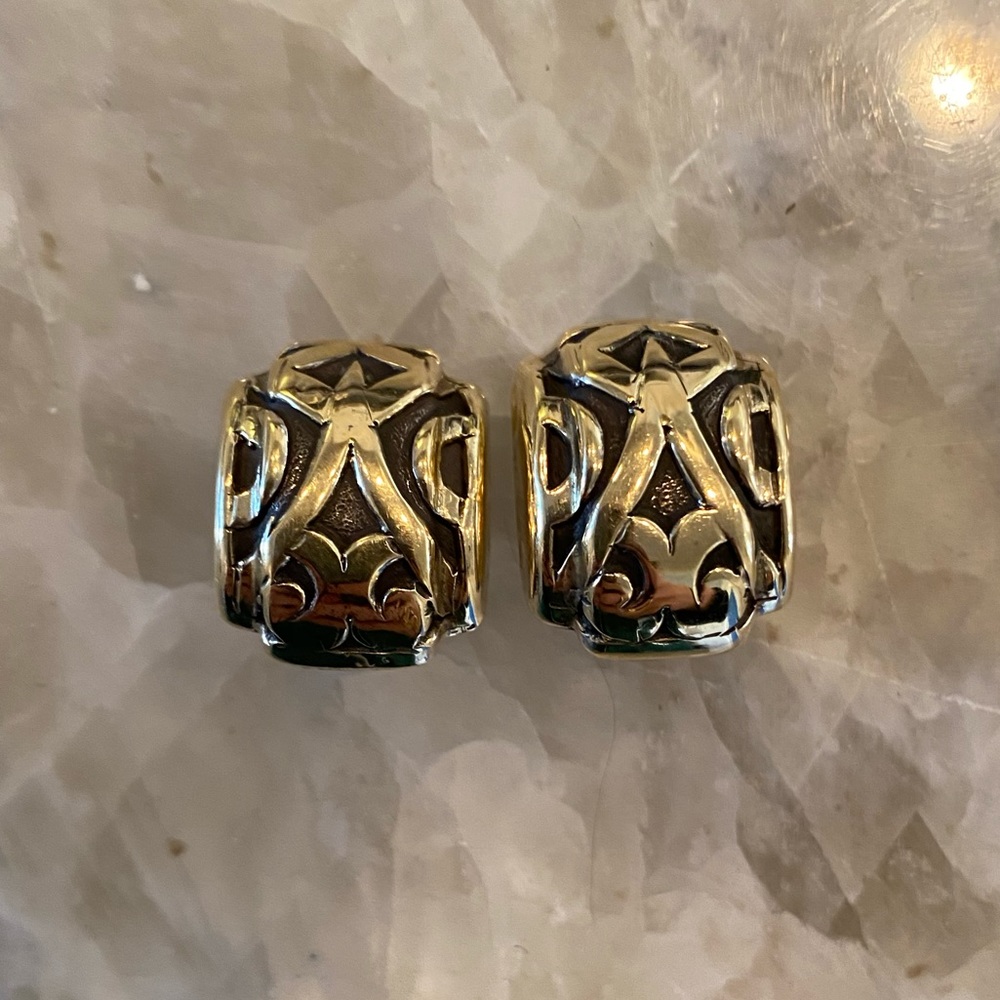 John Hardy 18K Gold Clip On Earrings